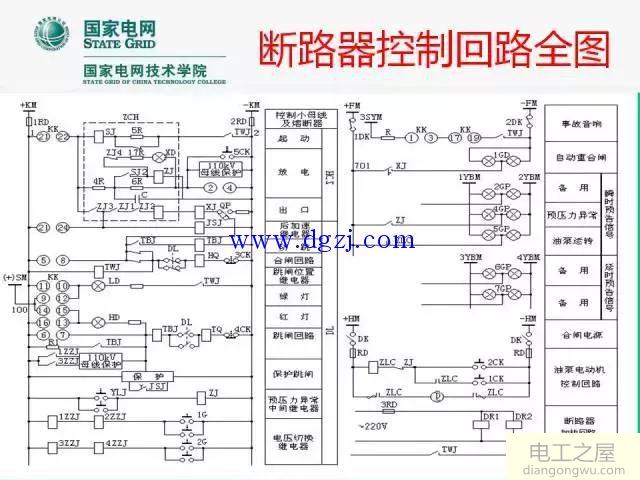 断路器控制回路原理图讲解