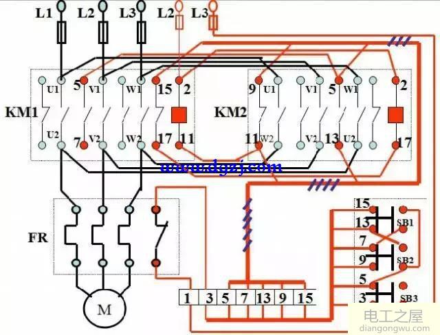电动机二次起动接线图_电动机二次原理接线图