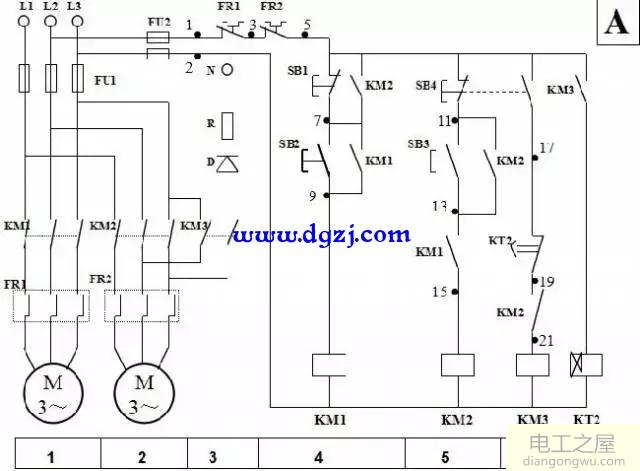 电动机二次起动接线图_电动机二次原理接线图