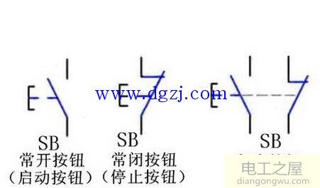 按钮开关符号及按钮开关接线图