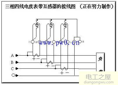 三相电表互感器接法表反转原因及正确接法