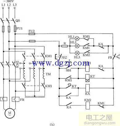 电动机降压启动方式及原理接线图大全