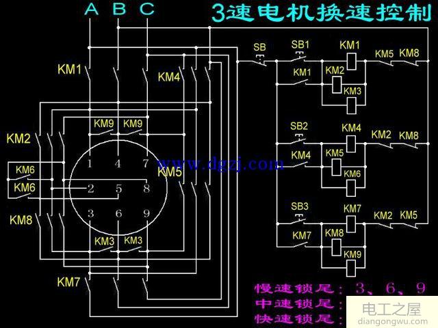 三速电机的接法_三速电机接线图