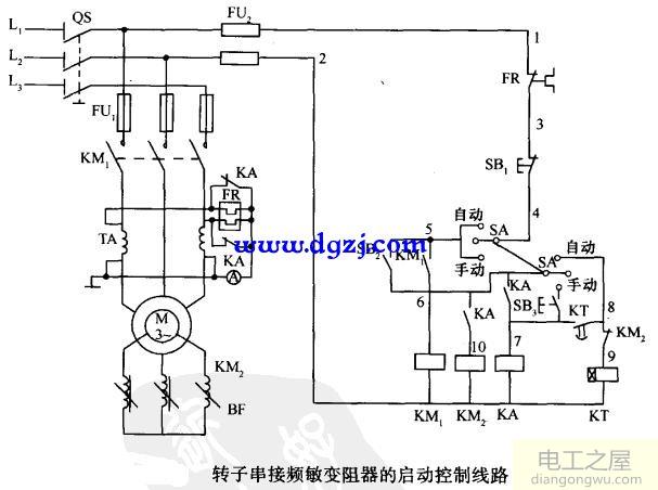 电动机启动接线原理图电路图大全