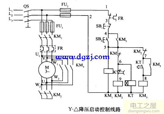 电动机启动接线原理图电路图大全