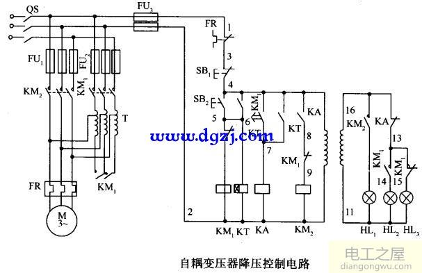 电动机启动接线原理图电路图大全