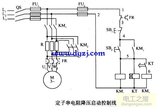 电动机启动接线原理图电路图大全