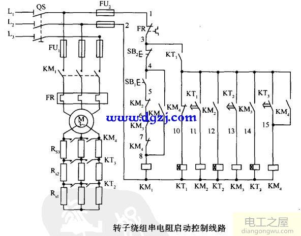 电动机启动接线原理图电路图大全