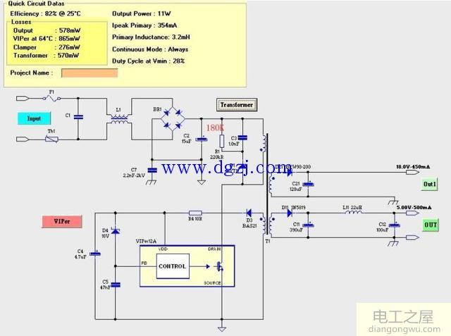 viper22a电路图_viper22a应用电路图