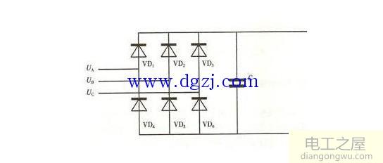 判断变频器三相整流桥堆好坏的方法