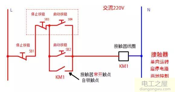 接触器自锁和互锁控制电路图