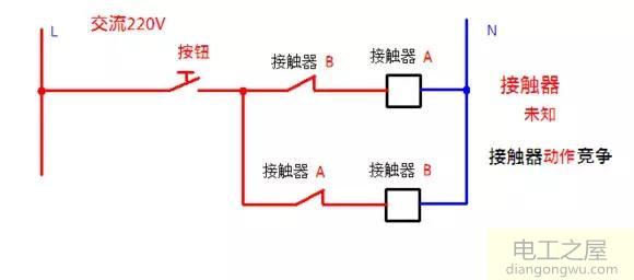 接触器自锁和互锁控制电路图