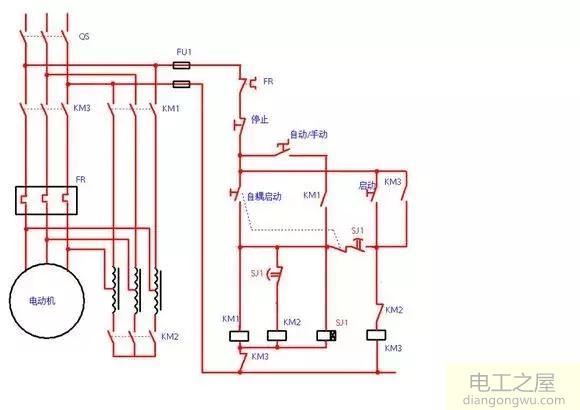 接触器自锁和互锁控制电路图