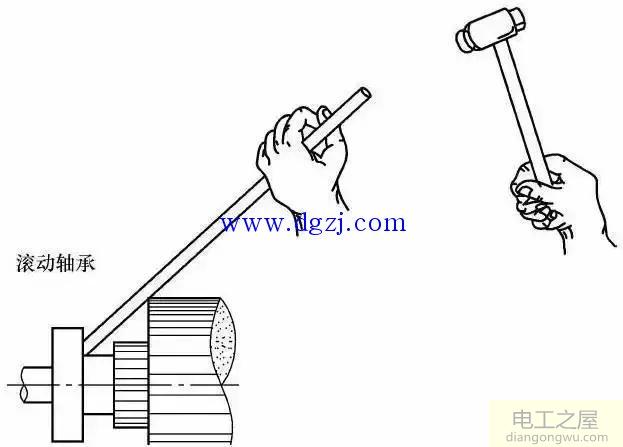 电机轴承拆卸方法图解