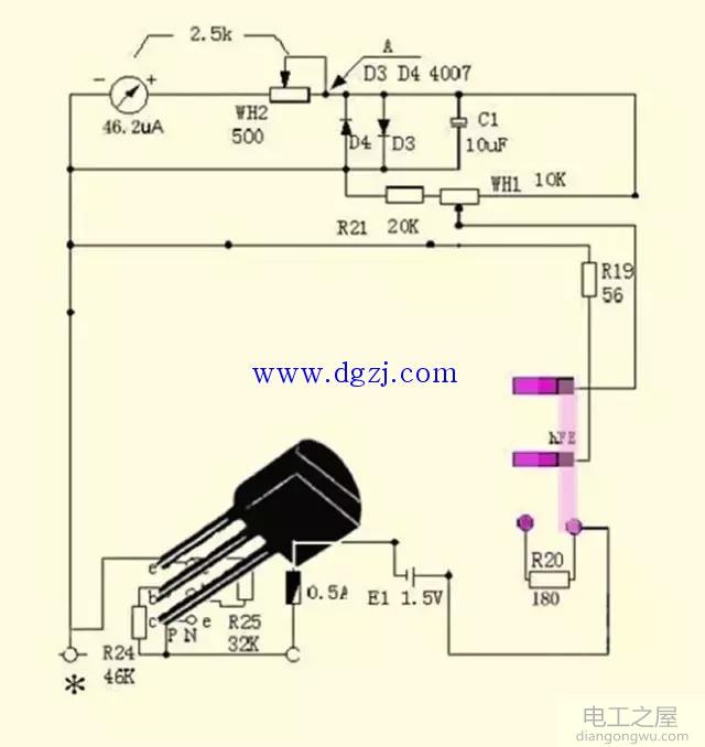 南京mf47万用表电路图_ mf47万用表原理图分析