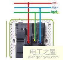 2匹16A空开与三相插座怎么接