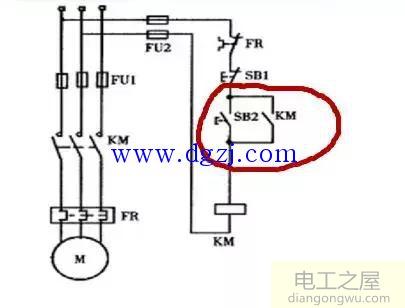 接触器带灯按钮自锁接线图解