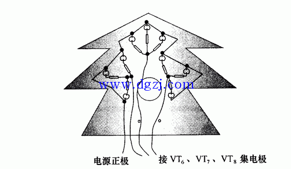 声控音乐圣诞树电路原理图及制作仿真