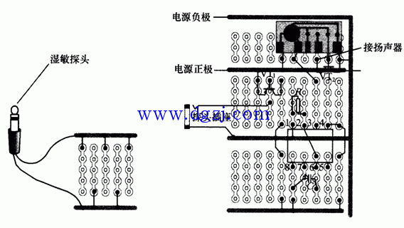 婴儿尿湿报警器电路原理图及制作