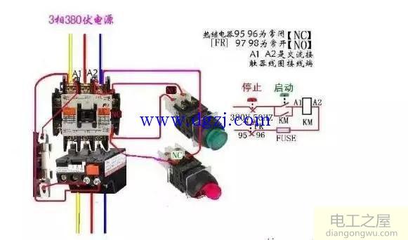 热继电器的调整和热继电器接线图