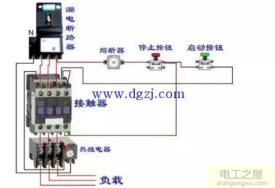 热继电器的调整和热继电器接线图