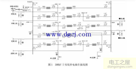 500kV变电站母线停送电操作顺序