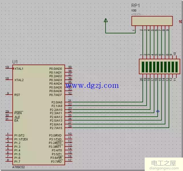 Proteus学习51单片机流水灯教程