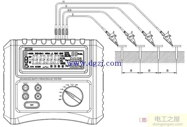 UT572接地电阻测试仪使用方法图解