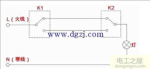 双控开关怎么安装?双控开关接法示意图