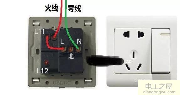 电源开关上的字母的含义及接线图