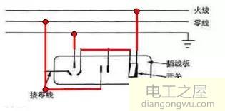 带开关插线板开关坏掉的维修方法