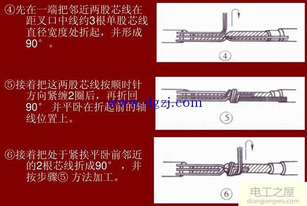 单股导线的连接方法_多股铜芯导线连接方法图