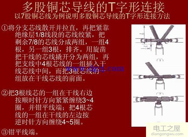 单股导线的连接方法_多股铜芯导线连接方法图