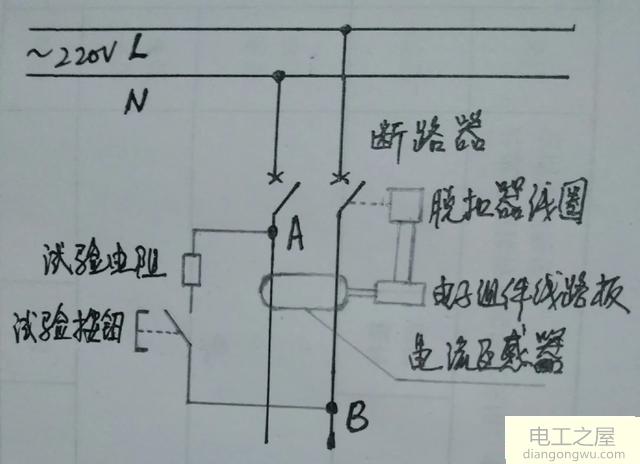 漏电开关按试验能断开但短路不断电的原因