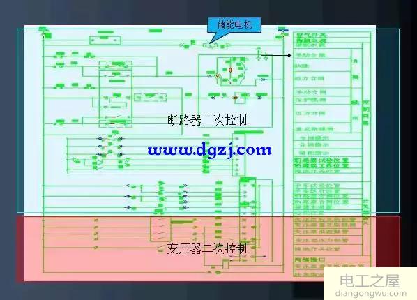 配电室二次设备如何接线图