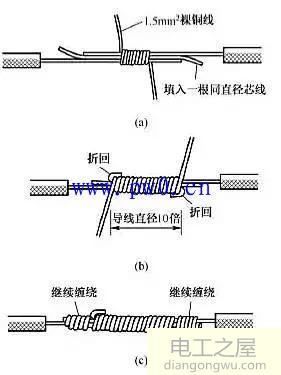 两根电线正确接法图片_两根电线对接法图解