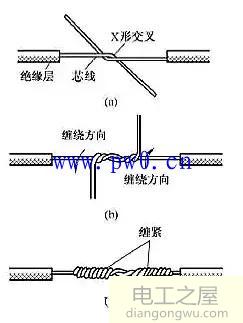 两根电线正确接法图片_两根电线对接法图解