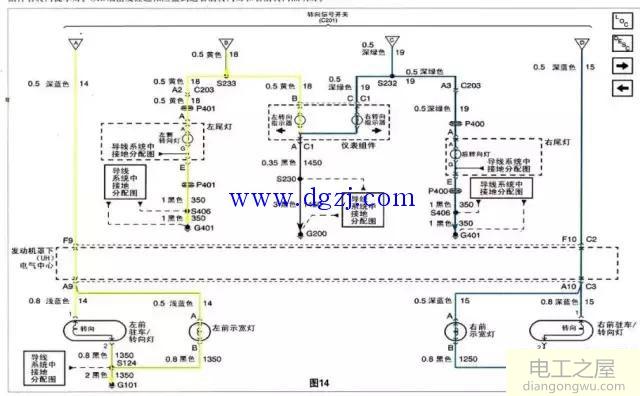 汽车线路接线一般规律图解分析