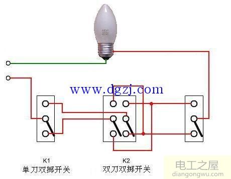 三联控制开关接线图_三联三控开关接线图