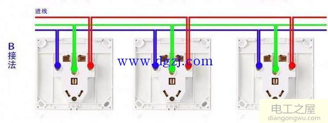 几个插座并排怎么接线?插座并排接线图