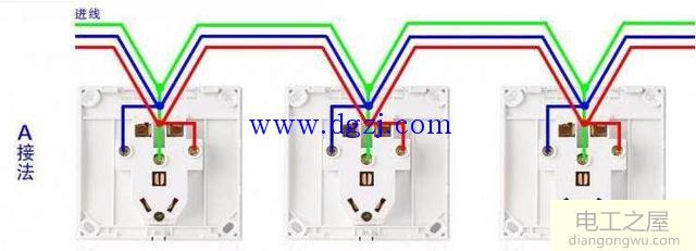 几个插座并排怎么接线?插座并排接线图
