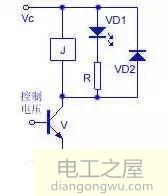 继电器控制电路解析和继电器原理图