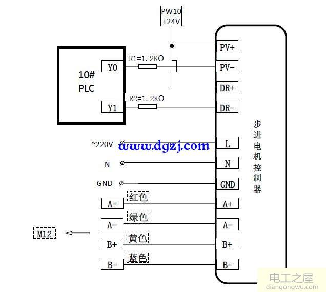 步进电机接线图_步进电机接线方法大全