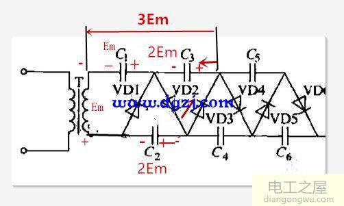 倍压整流电路原理及应用电路图