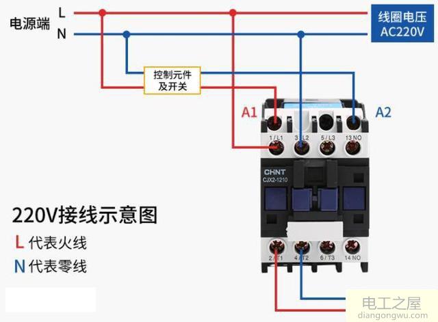 接触器a1和a2表示什么?怎么接线