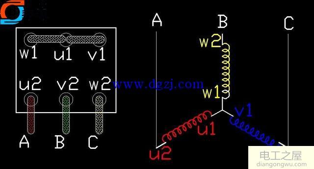 三相电动机星形接法