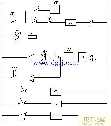 断路器控制回路原理图_断路器二次控制回路原理图