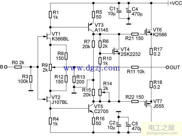 发烧级甲类功放<a href=http://www.diangongwu.com/zhishi/dianlutu/ target=_blank class=infotextkey>电路图</a>