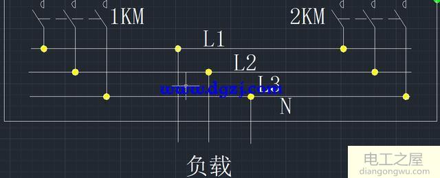 EPS与市电互相切换控制原理图分析