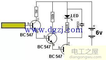 简单三极管放大电路图分析